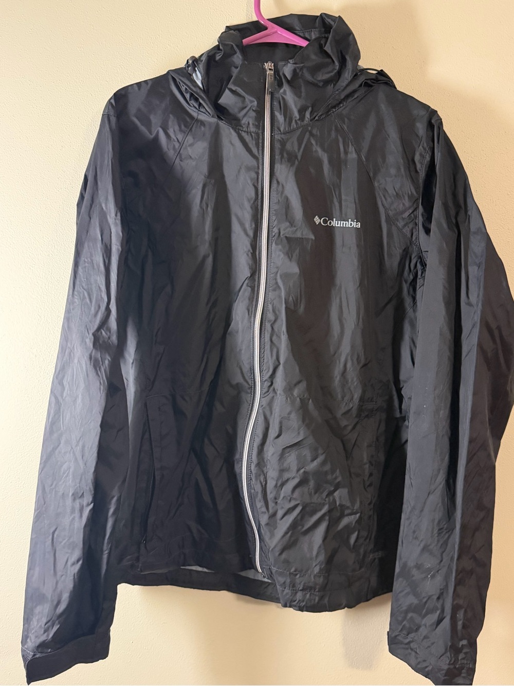 Columbia Women's Black Hooded coat with Full Zip